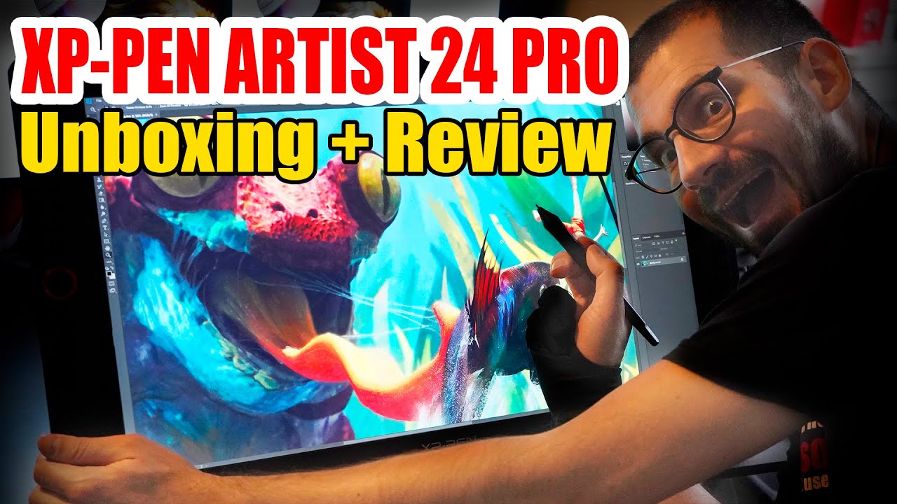 🇧🇷 Tela GIGANTESCA para Arte Digital XP-Pen Artist 24 Pro (Review e Unboxing)