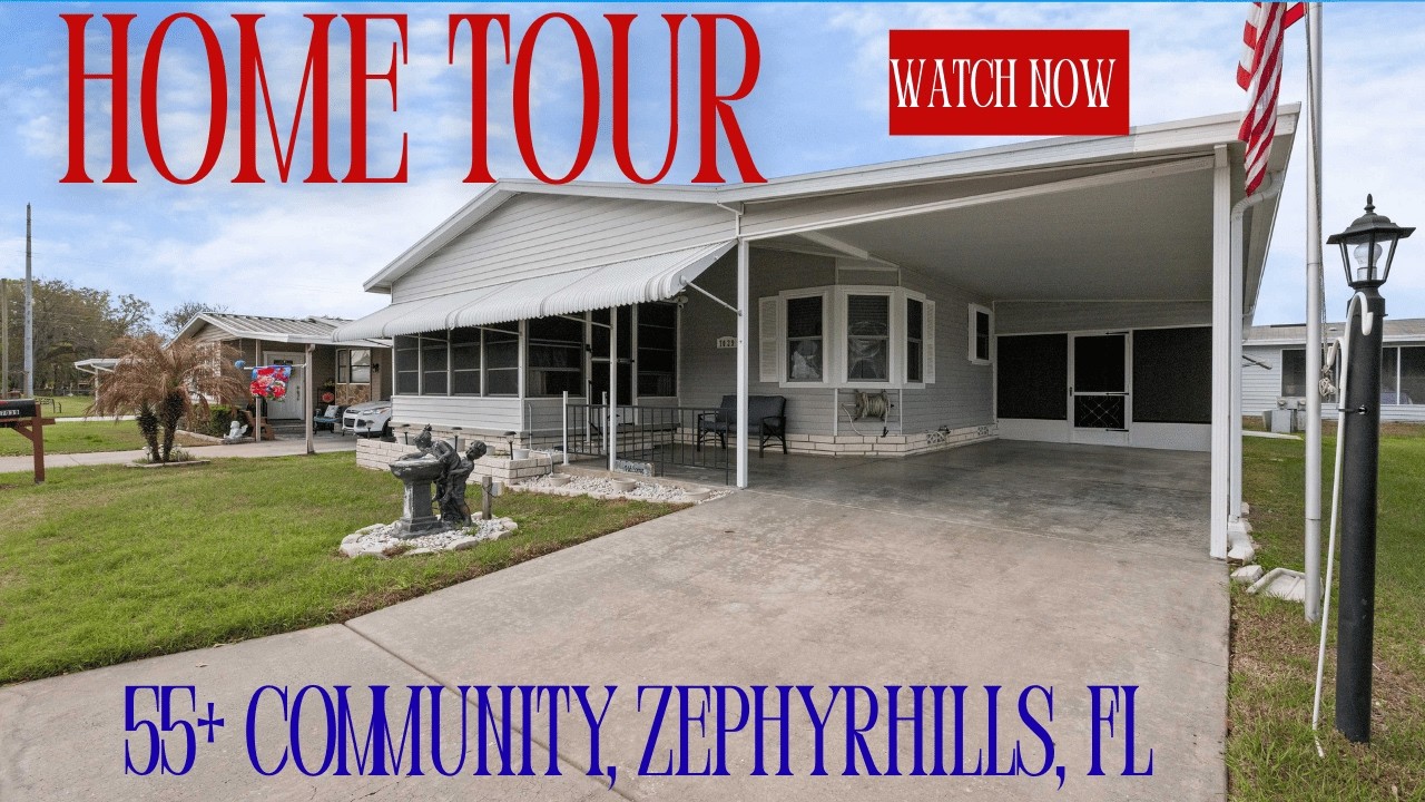 Дом на продажу: 7039 Siesta St, Zephyrhills, Флорида | Обновленный, меблированный дом для людей с...