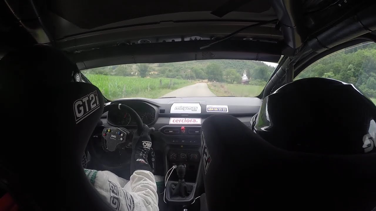 Esteban Vallín-Irene Caso, Tc3 La Estrada, Rally del Viso 2025, Dacia Sandero Eco Cup