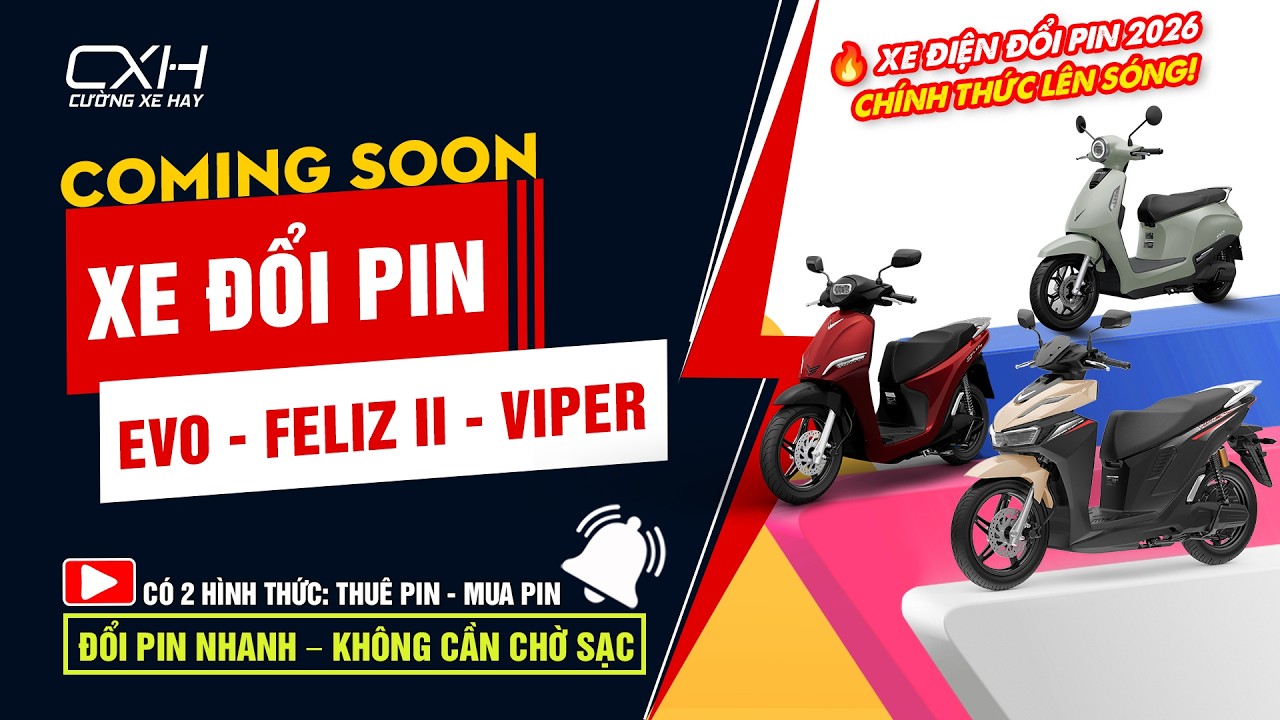 🚀 VINFAST EVO &ndash; FELIZ II &ndash; VIPER | ELECTRIC VEHICLES WITH EXCHANGEABLE BATTERIES OFFICIALLY LAUNC...