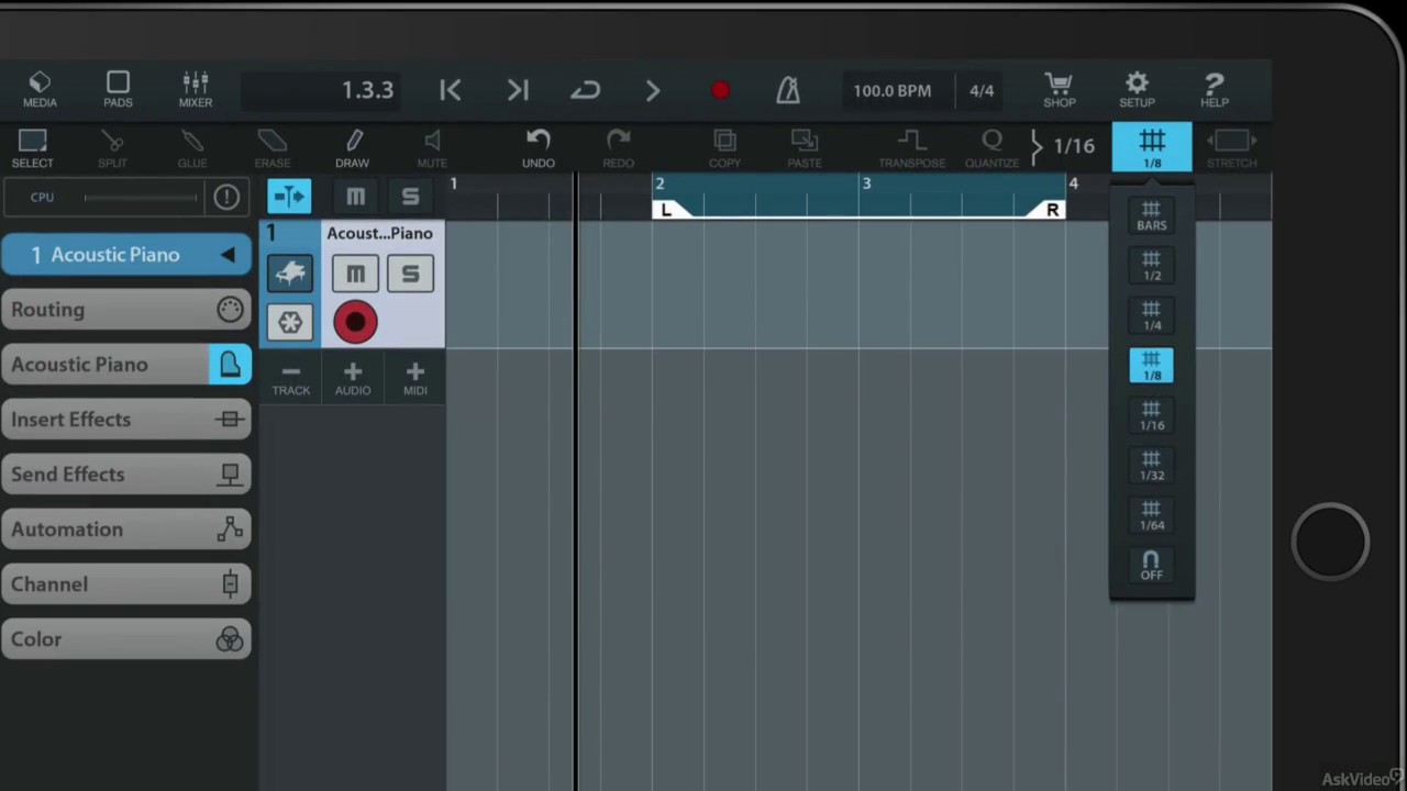 Cubasis 2 101: Make a Track in Cubasis - 3. Project Setup