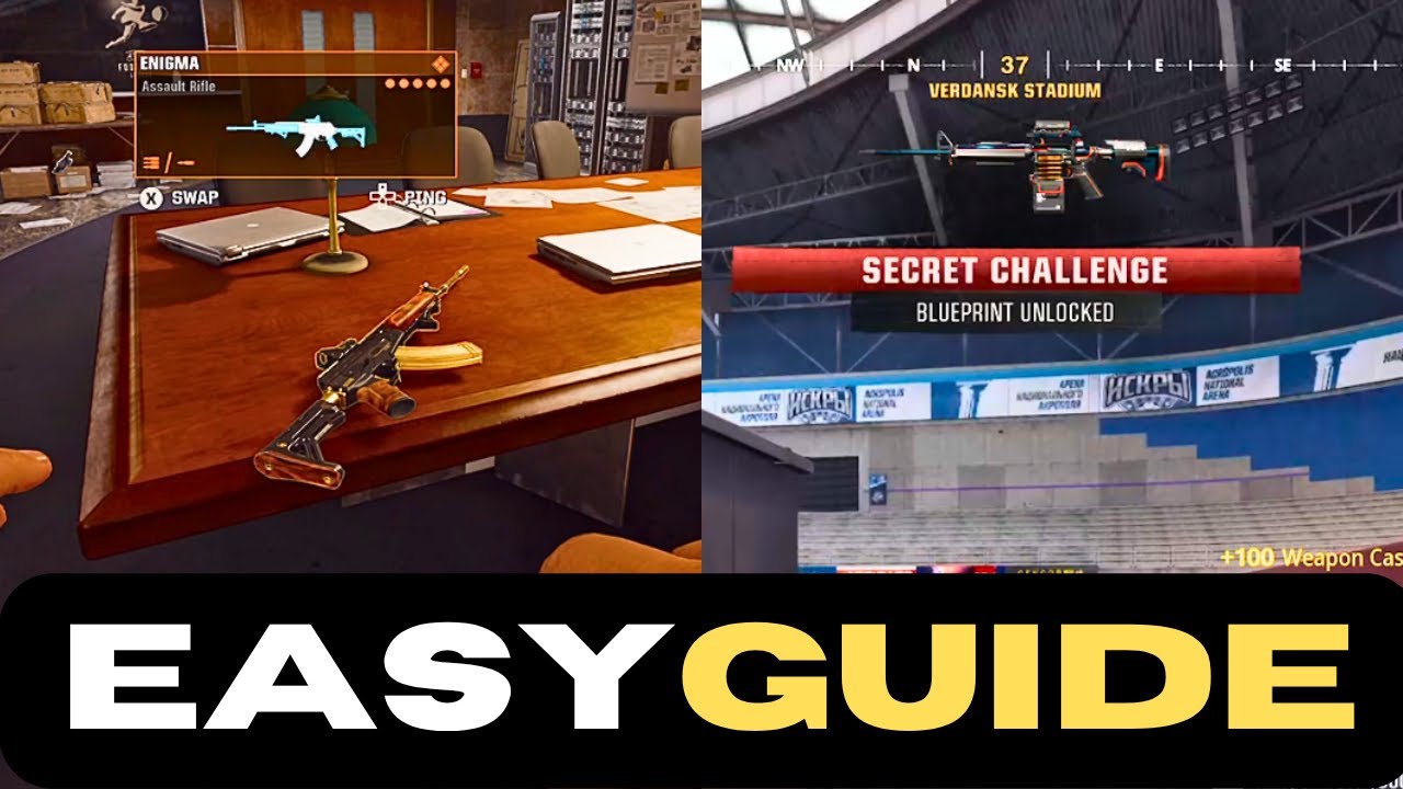 How to Unlock XMG & Enigma AMAX Stadium Blueprints in Warzone Easy Easter Egg Guide