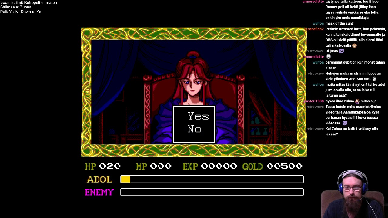 Retropeli -maraton 4.5. - 6.5.2018 | Ys IV: The Dawn of Ys | Zuhna