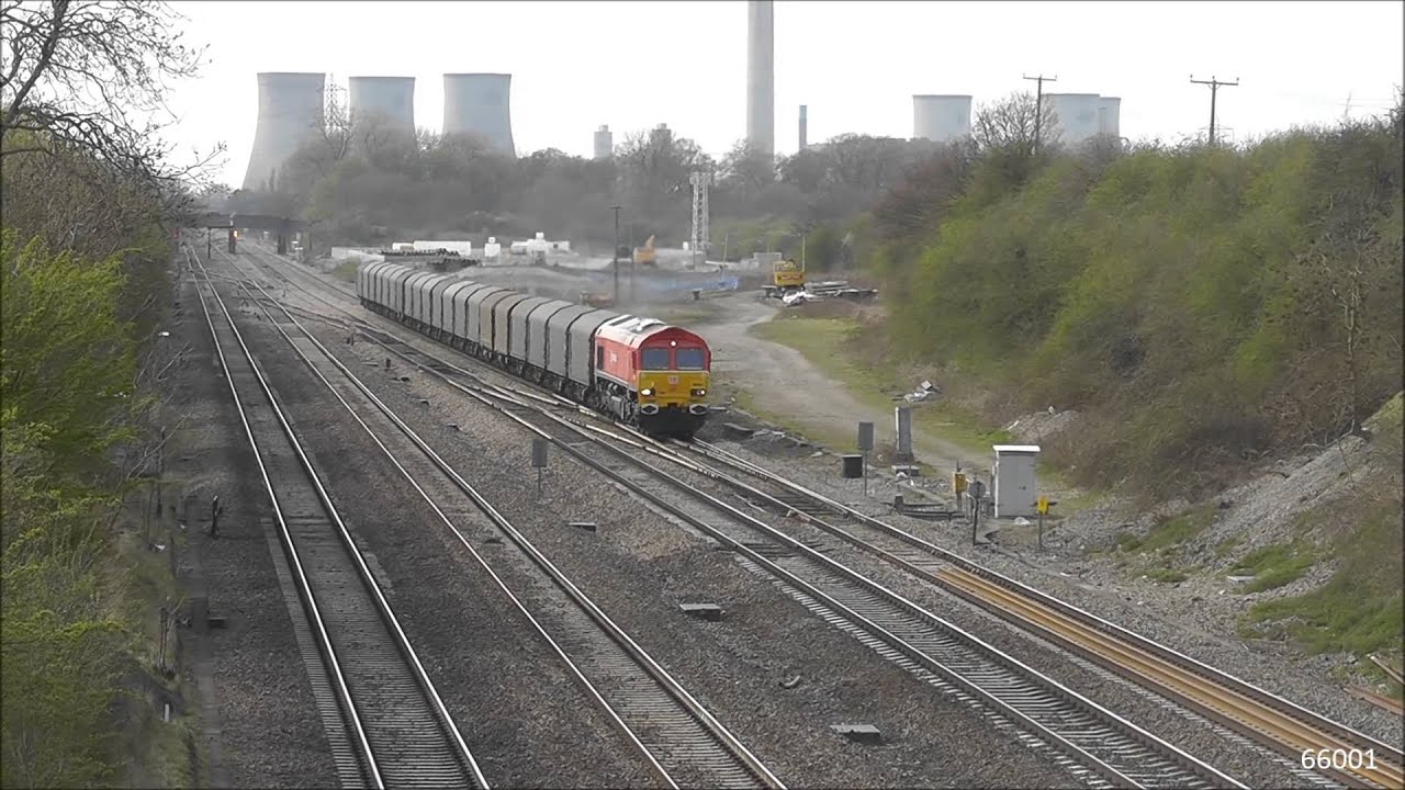 DB Red 66001 on 6O32 Steel  24/04/13