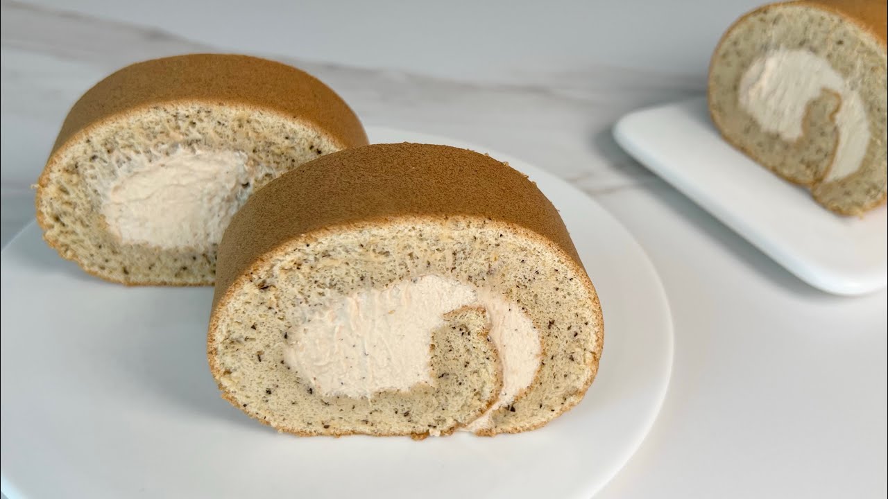Keto Earl Grey Roll Cake 生酮伯爵茶魔芋蛋糕捲
