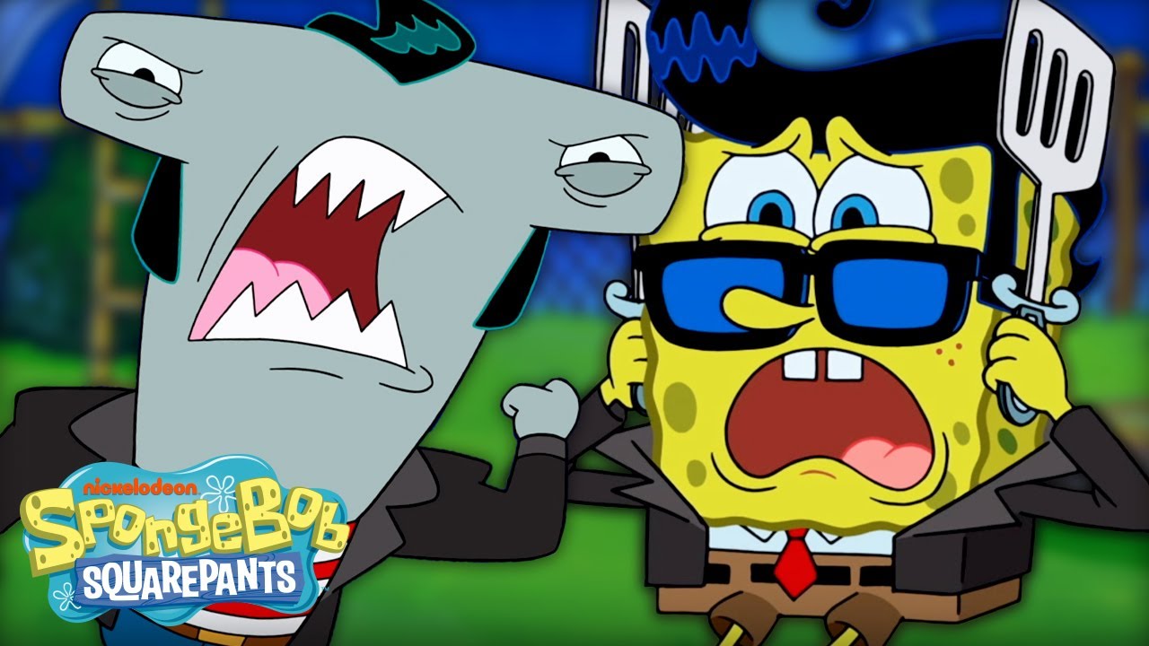 Is SpongeBob a Shark? 🦈 | Full Scene 'Sharks v. Pods' | SpongeBob