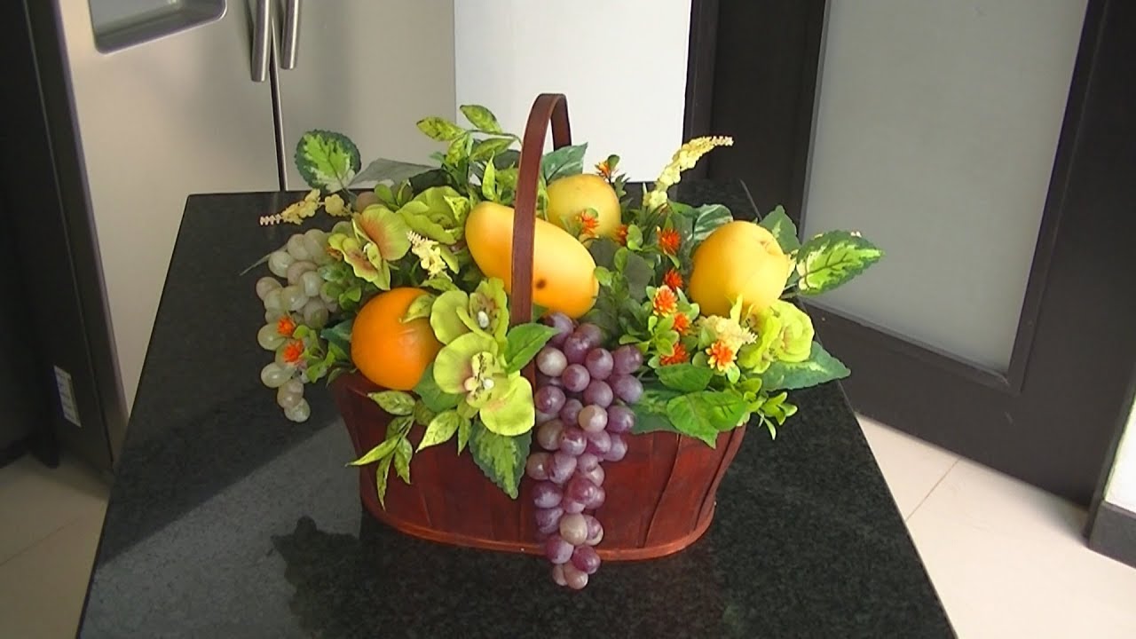 Arreglo de Frutas Artificiales para tu Cocina DIY