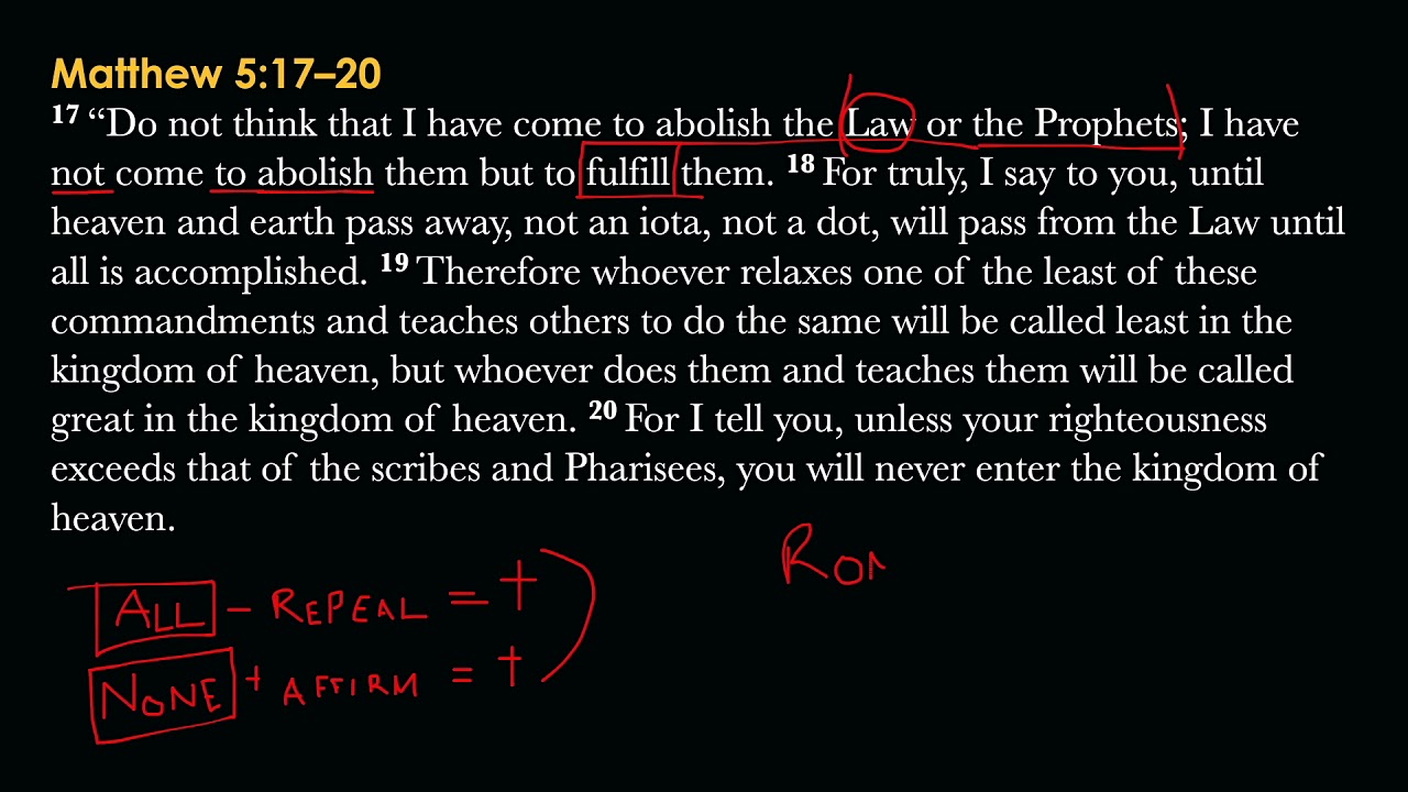 Matthew 5:17-20