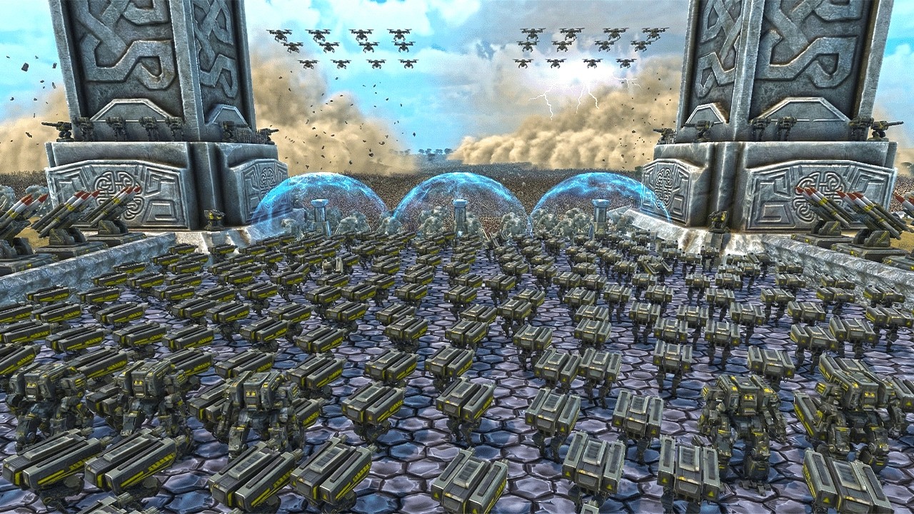 UEBS 2 MASSACRE! 3,900,000 ENEMIES vs RAZOR BASTION & T45 Shotgun! UEBS 2