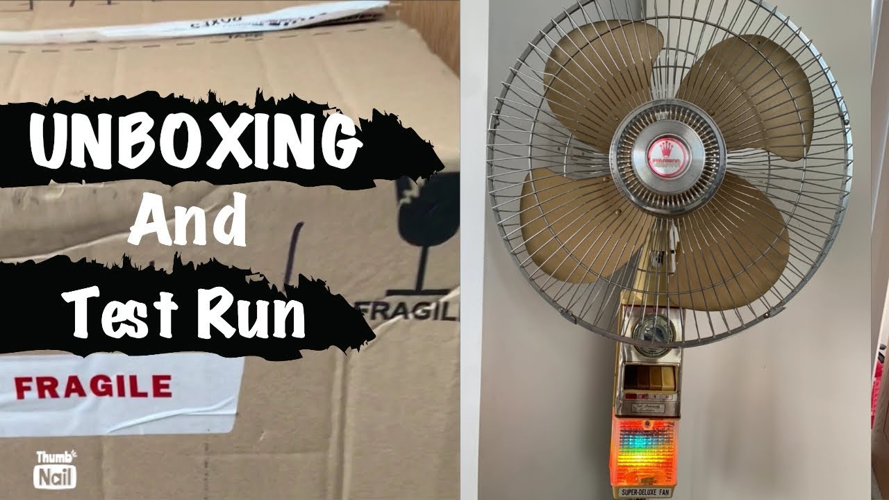 Unboxing a Crown Super Deluxe Pedestal Fan