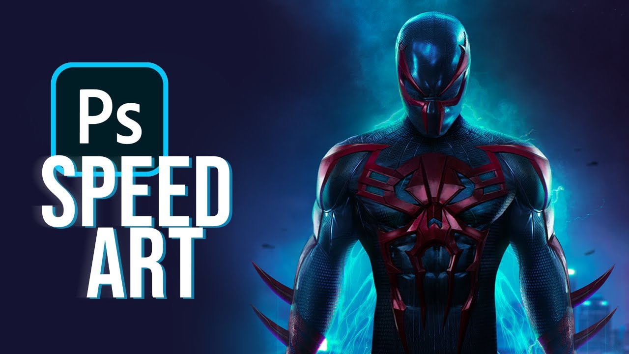 SPIDER-MAN 2099! - Photoshop Speed-Art