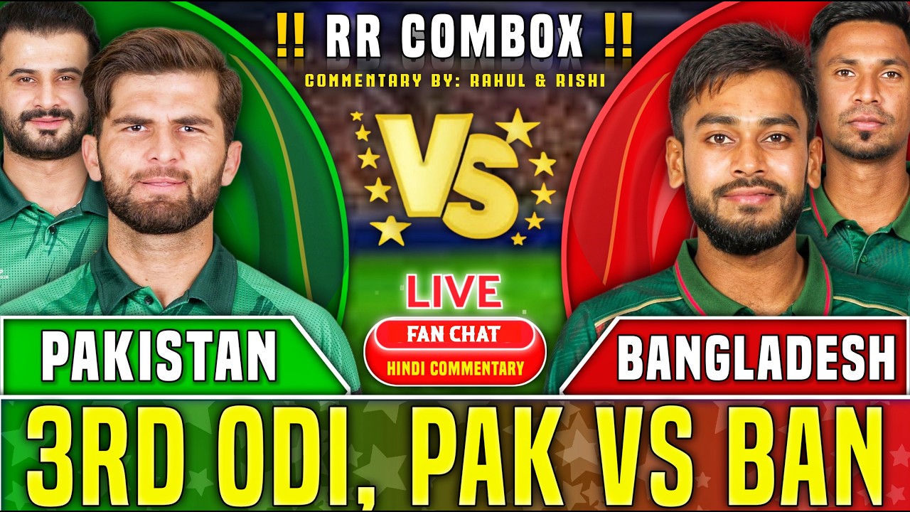Bangladesh vs Pakistan, 3rd ODI, Pakistan tour of Bangladesh, 2026 - Live Score & Commentary |