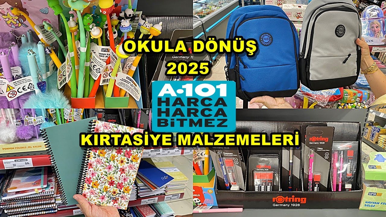 A101 KIRTASİYE ÜRÜNLERİ 2025 GELDİ📢❗️| OKULA DÖNÜŞ KIRTASİYE ALIŞVERİŞİM 💯📌/ back to school 2025🛒💯