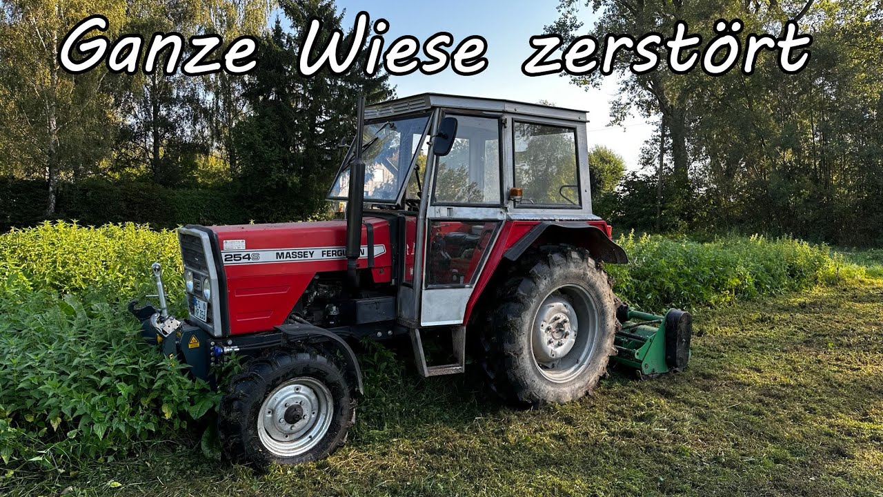 Ganze Wiese zerstört - Mulchen statt Heuen