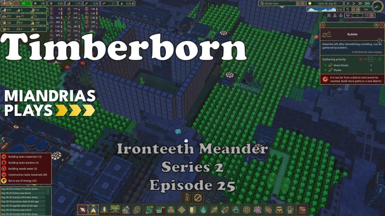 Работаем на вышке, нужны брёвна. Timberborn Ironteeth, сезон 2, серия 25