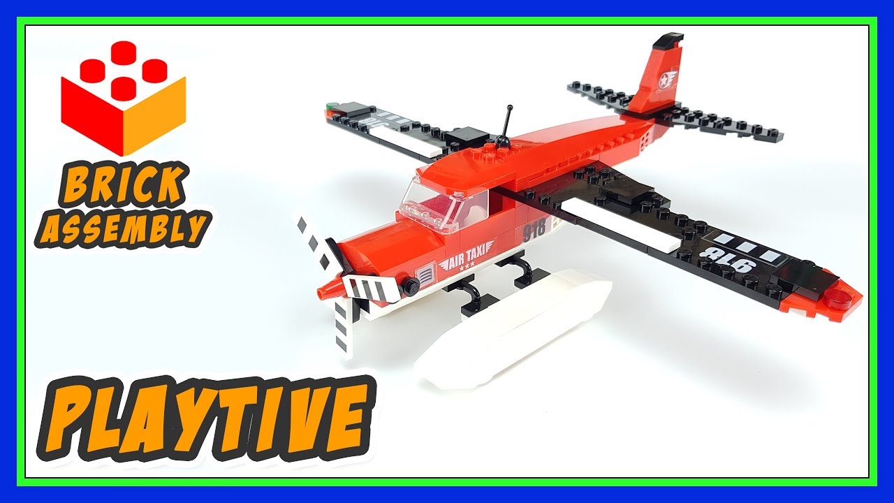 Seaplane from Playtive - Lego Compatible Set - Speed Build