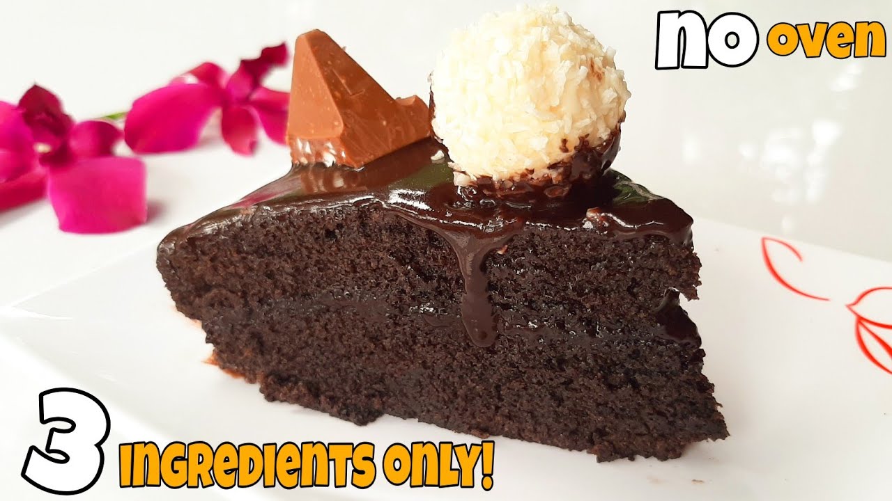 3-INGREDIENT Chocolate Moist Cake | Moist Chocolate Cake In Rice Cooker |Chocolate Cake