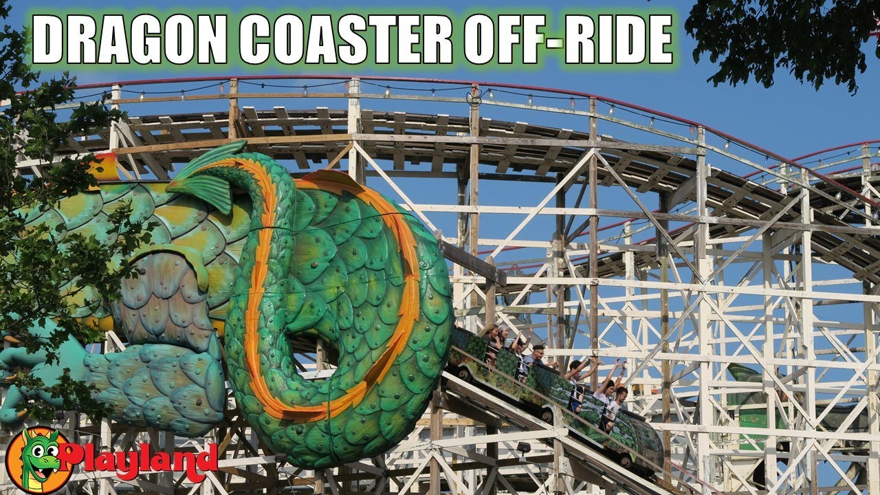Dragon Coaster Off-Ride Footage, Rye Playland Classic Wooden Roller Coaster | Non-Copyright