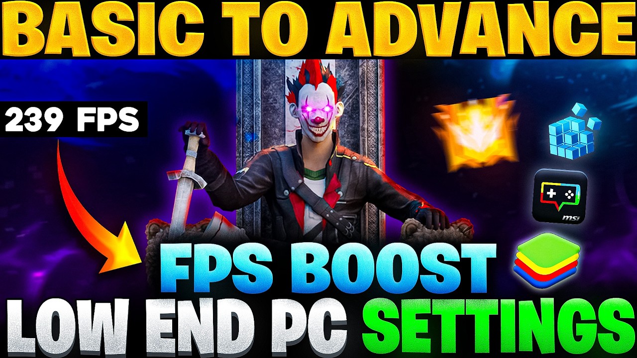 Basic To Advance FPS Optimization Settings To Increase Your FPS In Low End PC | BlueStacks 5 | MSI 5