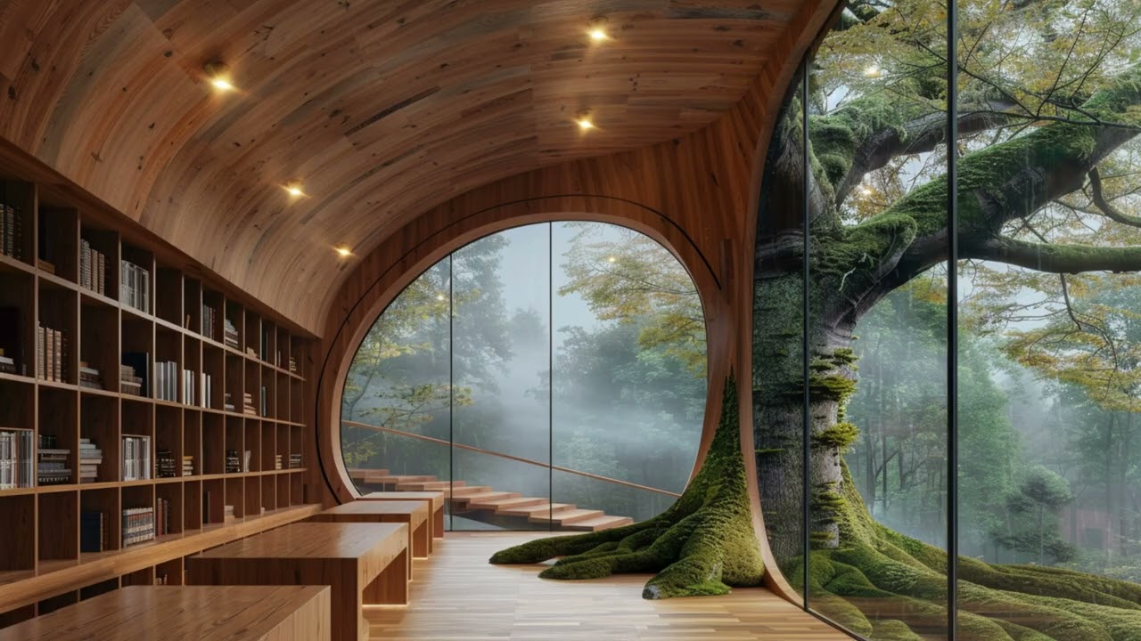 This too shall pass. - Healing Forest Library Ambience | Comfort for Hard Times [4K]