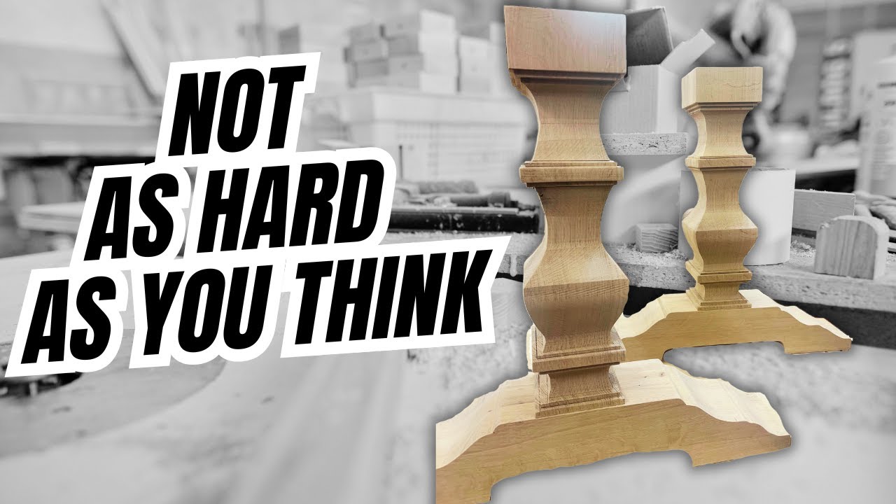 Making pedestal table legs - short and simple video