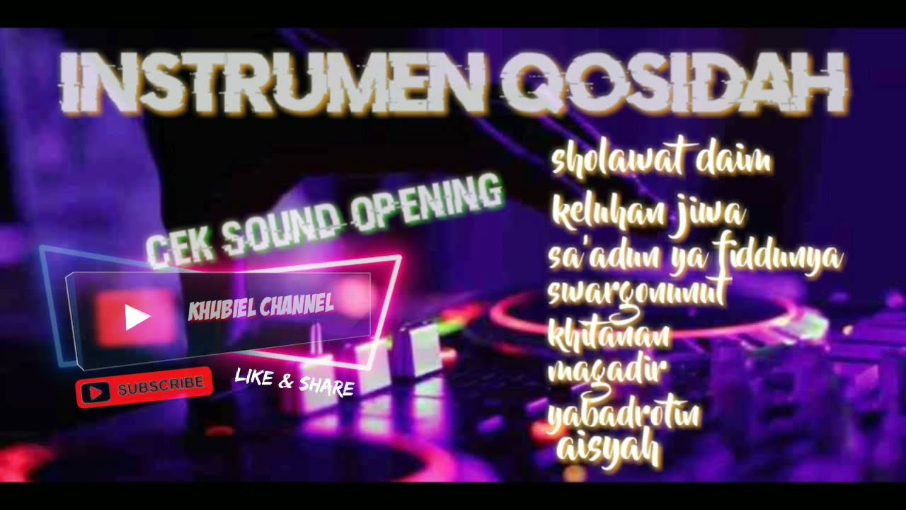 Instrumen Qosidah, Cek Sound Opening, Suaranya Mantap.
