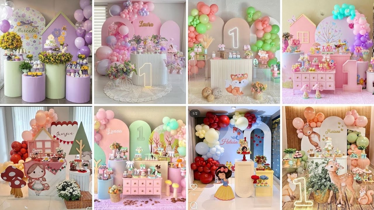 Festa de 1 Ano para Menina: As Decorações Mais Lindas e Tendências de 2026 #party #festainfantil