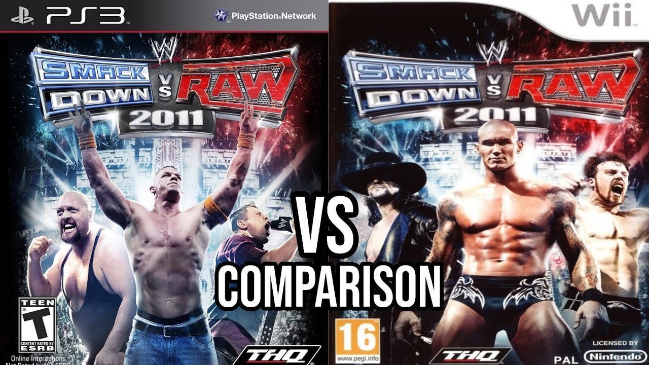 WWE SmackDown Vs Raw 2011 PS3 Vs Nintendo Wii