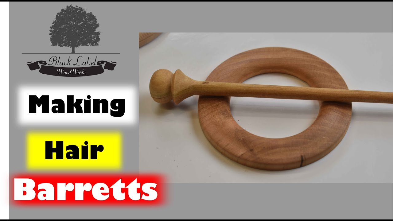 wood turning easy projects that sell at craft fairs.  Hair barrette / shawl pin made of wood scraps