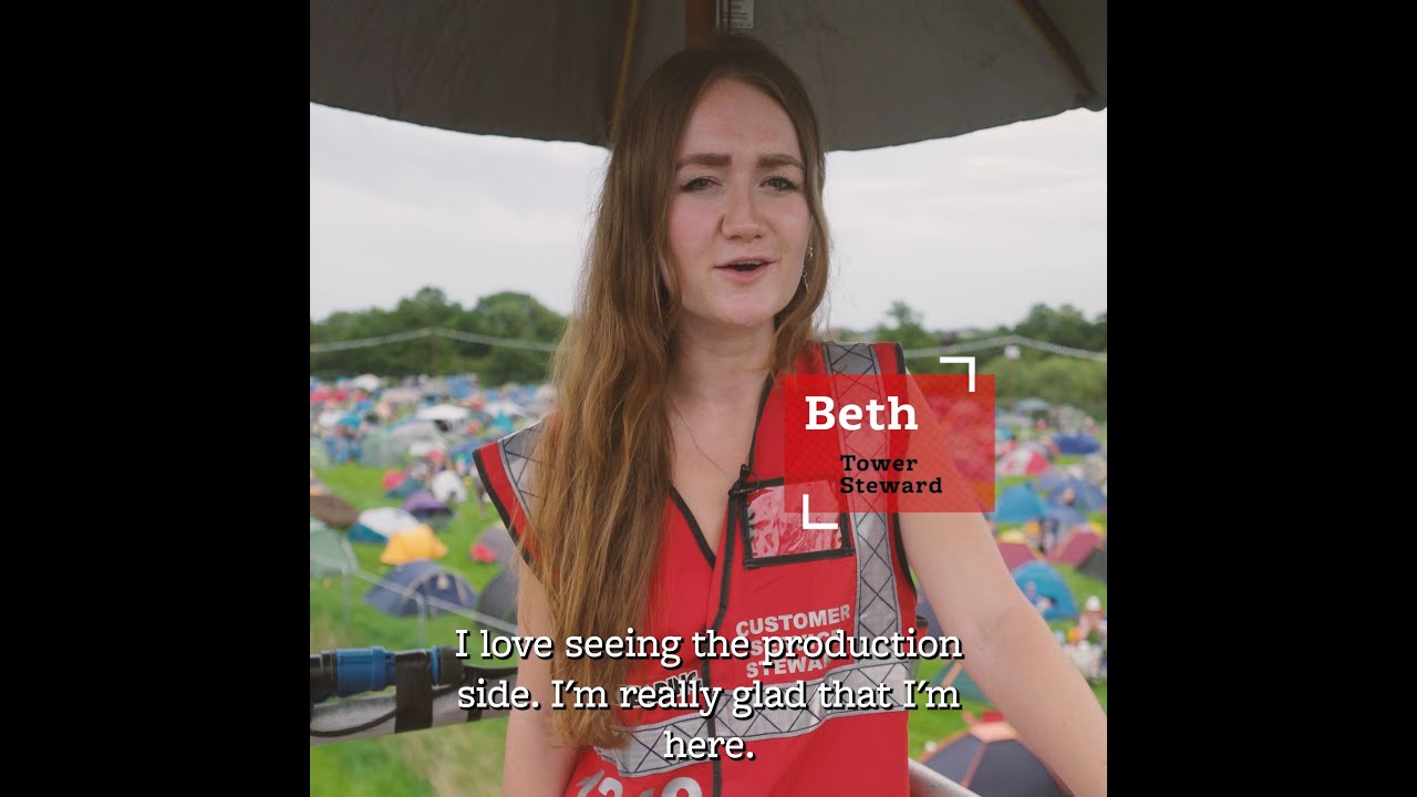 Beth a Tower Steward volunteering at Reading Festival with Hotbox Events #festival #readingfestival