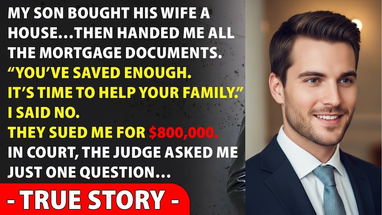 My Son Demanded That I Pay His Wife's Mortgage  When I Refused, They Sued Me For $800,000