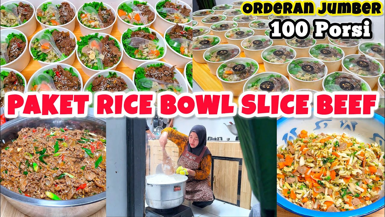100 PORSI ORDERAN RICE BOWL BEEF TERIYAKI LADA HITAM #ricebowl #menujumatberkah #niahermanto