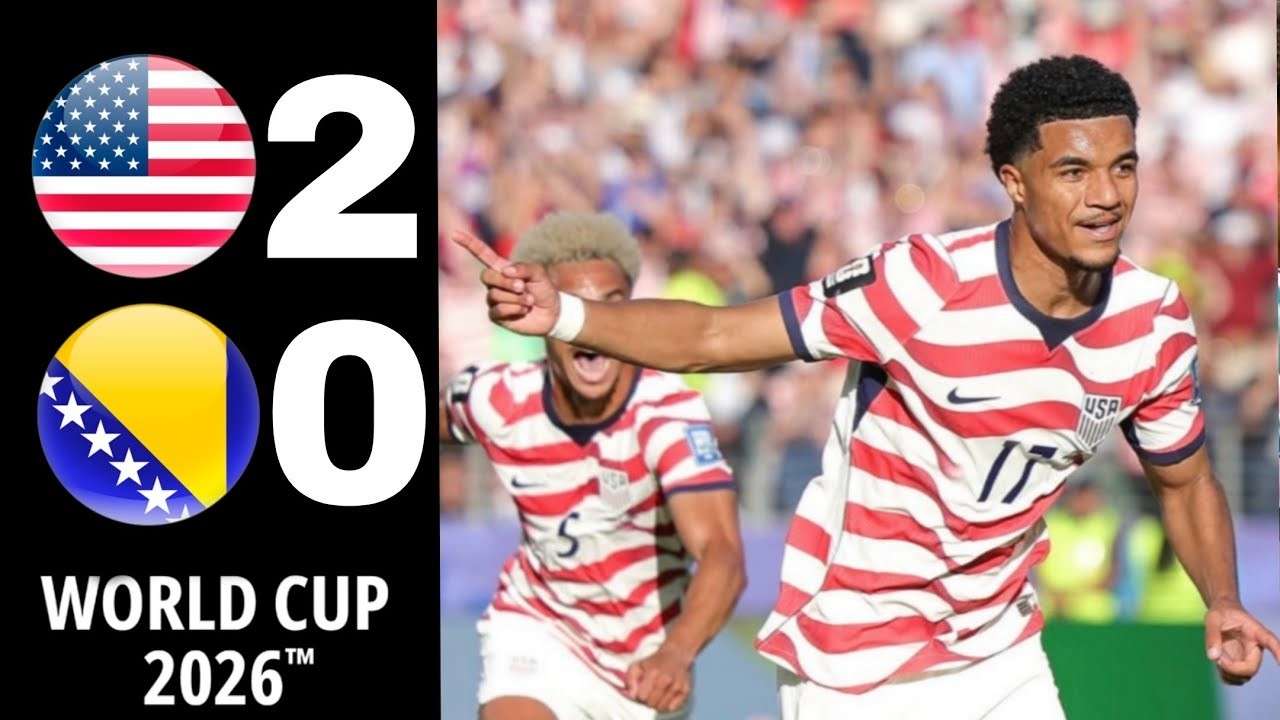 USA vs. Bosnia and Herzegovina (2-0)  |  Highlights | FIFA World Cup 2026