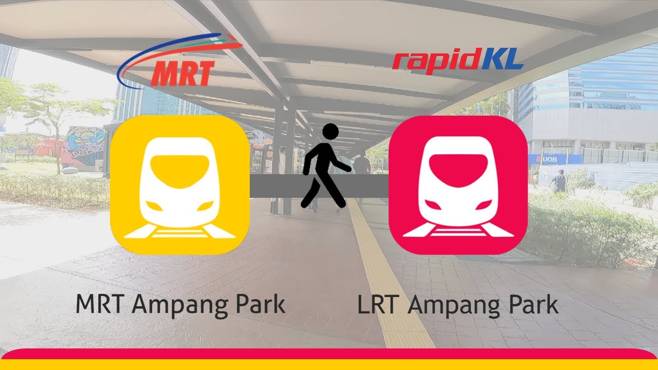 How to transfer from MRT Ampang Park to LRT Station