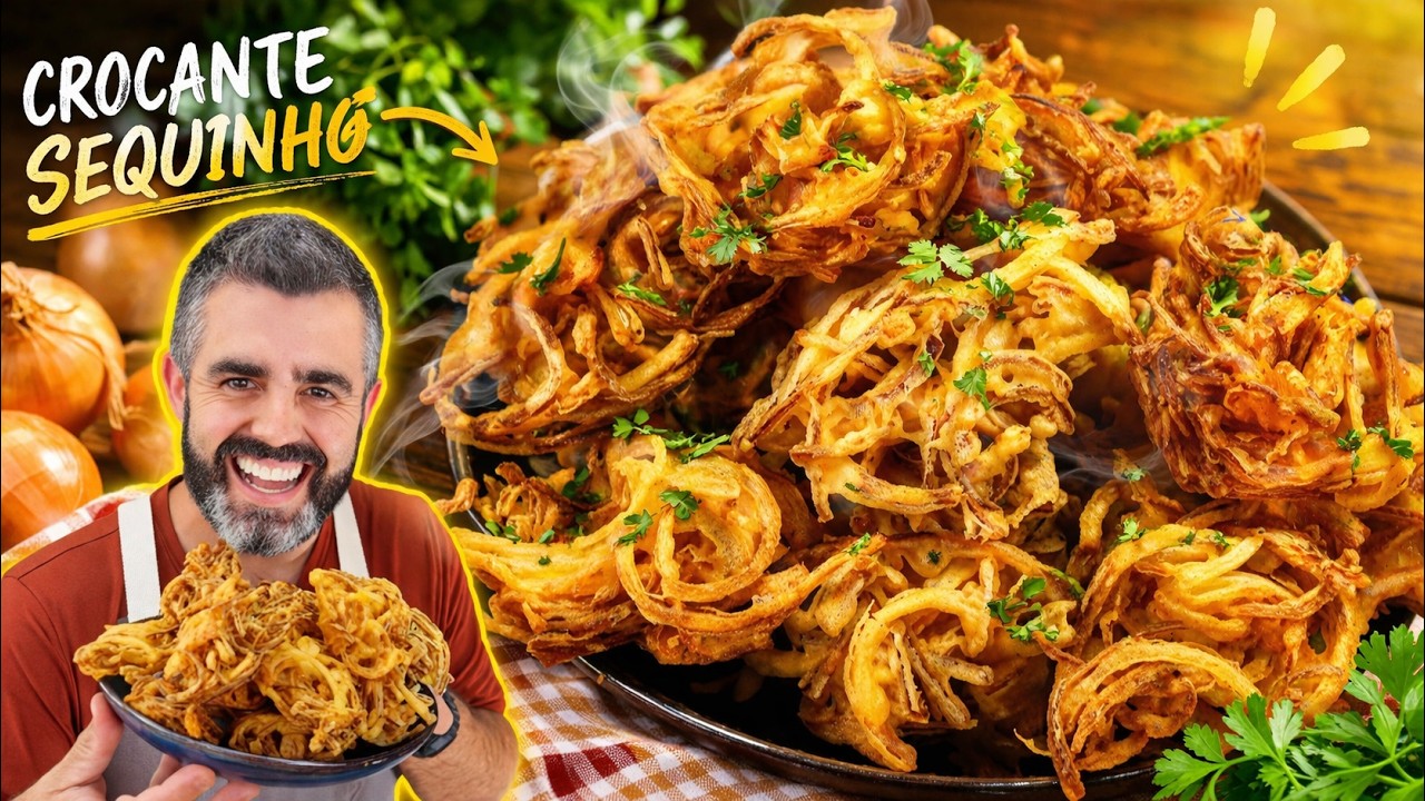 O BOLINHO DE CEBOLA MAIS SEQUINHO QUE VOC&Ecirc; J&Aacute; VIU! F&Aacute;CIL E DELICIOSO - Receitas de Pai