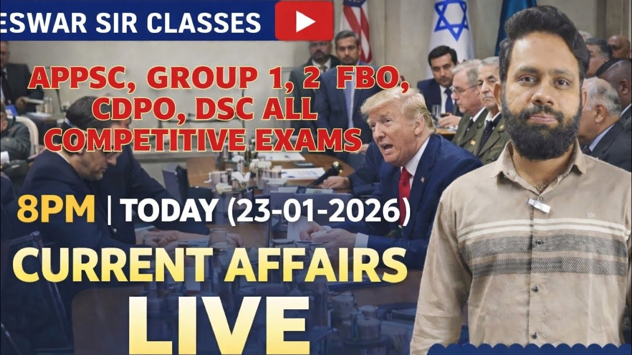 23 January 2026 Current Affairs┃Daily Current Affairs ​Today┃  Current Affairs 2026 