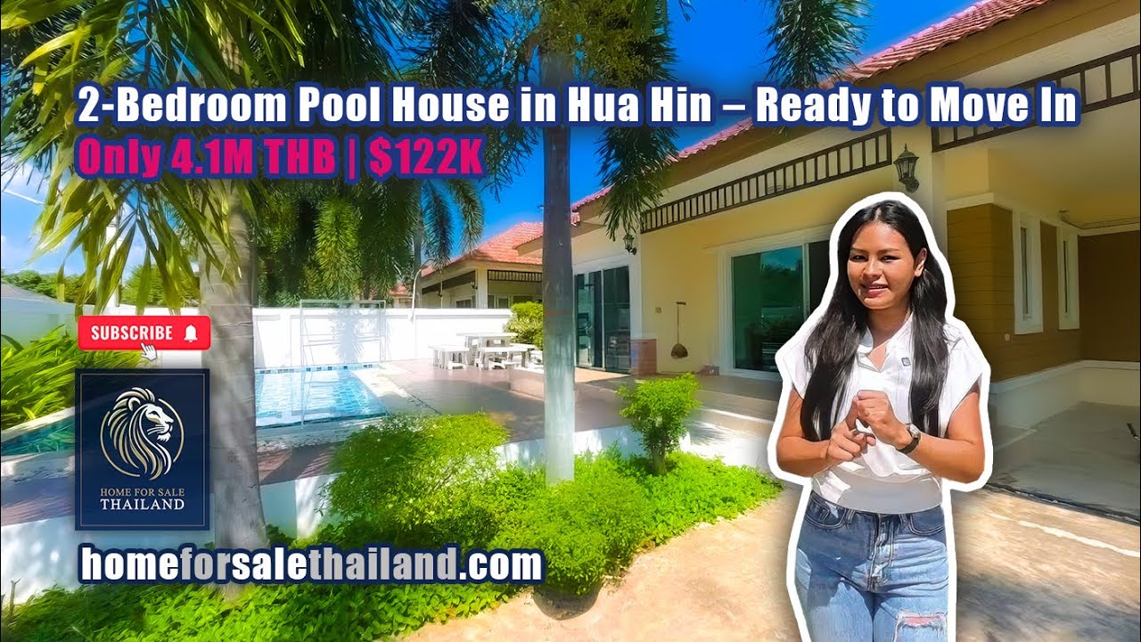 2-Bedroom Pool House in Hua Hin – Ready to Move In! Only 4.1M THB | $122K