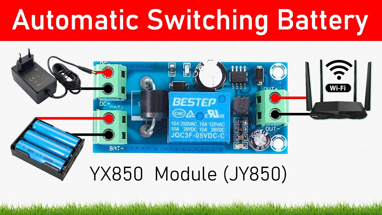 YX850 Power Auto Switch Module – 5V-48V Battery Backup Converter for Power Failure | JY 850 Demo