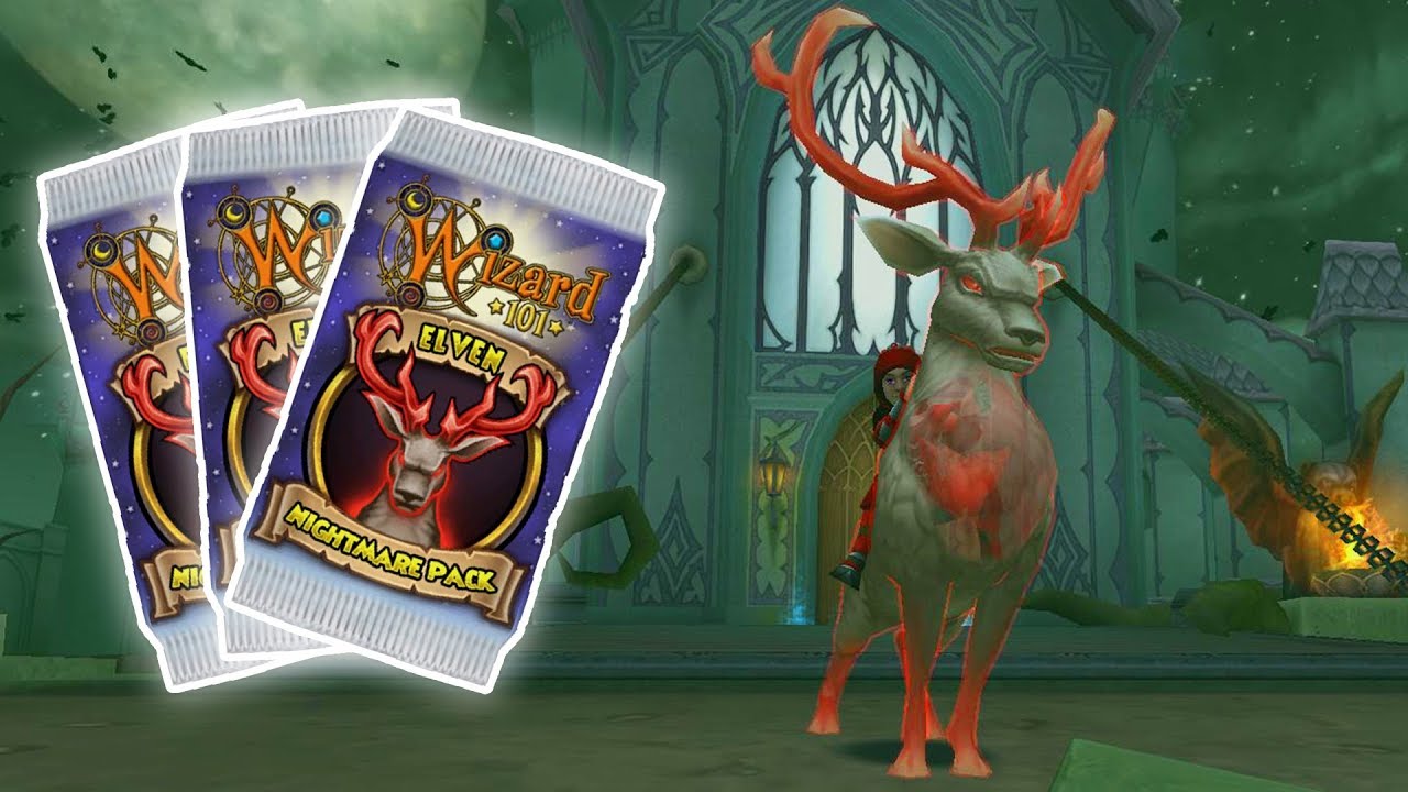 Wizard101: NEW SPOOKY HALLOWEEN PACK! - Elven Nightmare Pack Opening