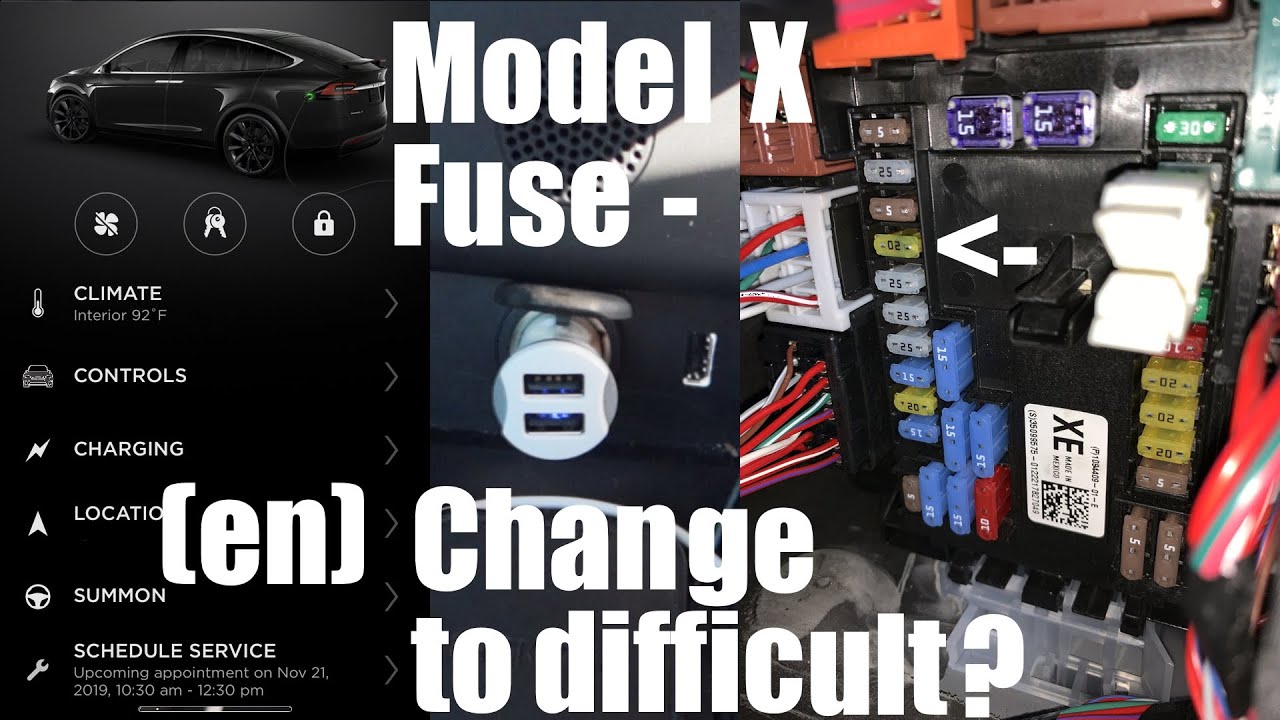 Tesla Model X Fuse change - Too difficult? (en)