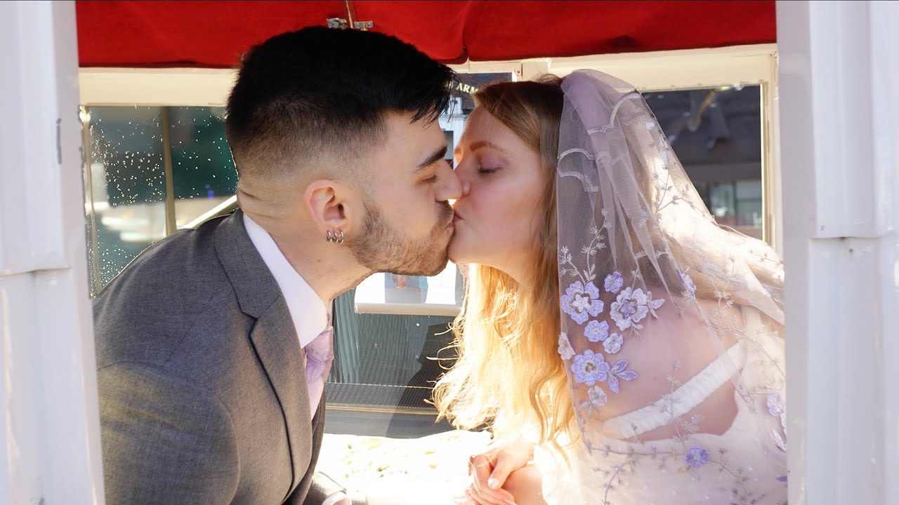 The wedding ceremony of Mitchell and April