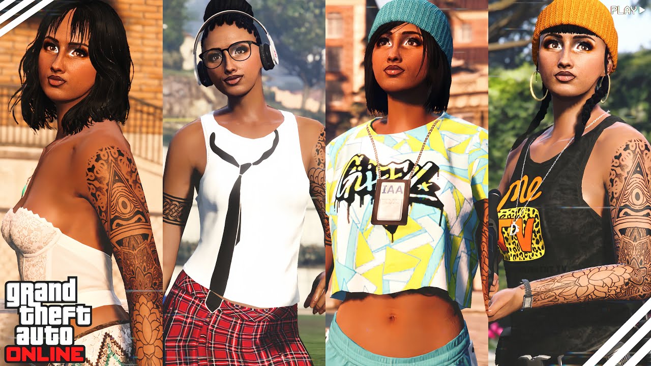 GTA V | 15 Adorable Female Outfits 🍒 | (NON Glitched / Glitched) 
