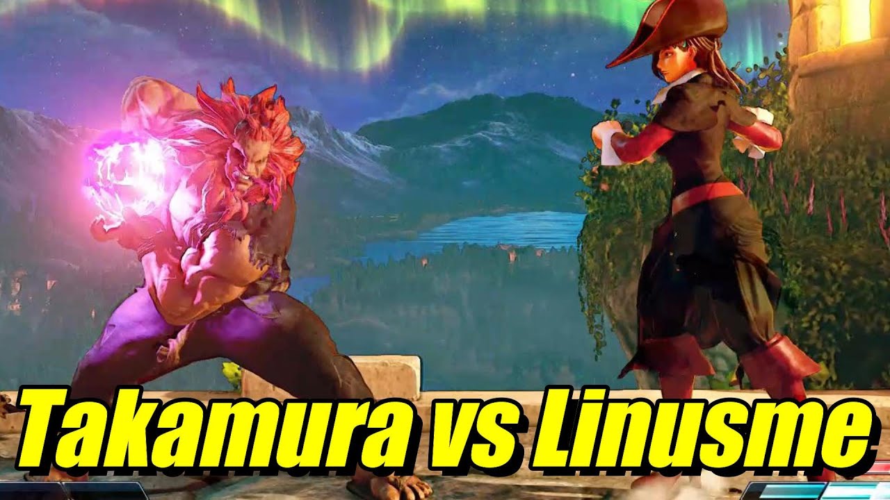 Street Fighter V:  Linusme (Rose) VS Takamura (Akuma)