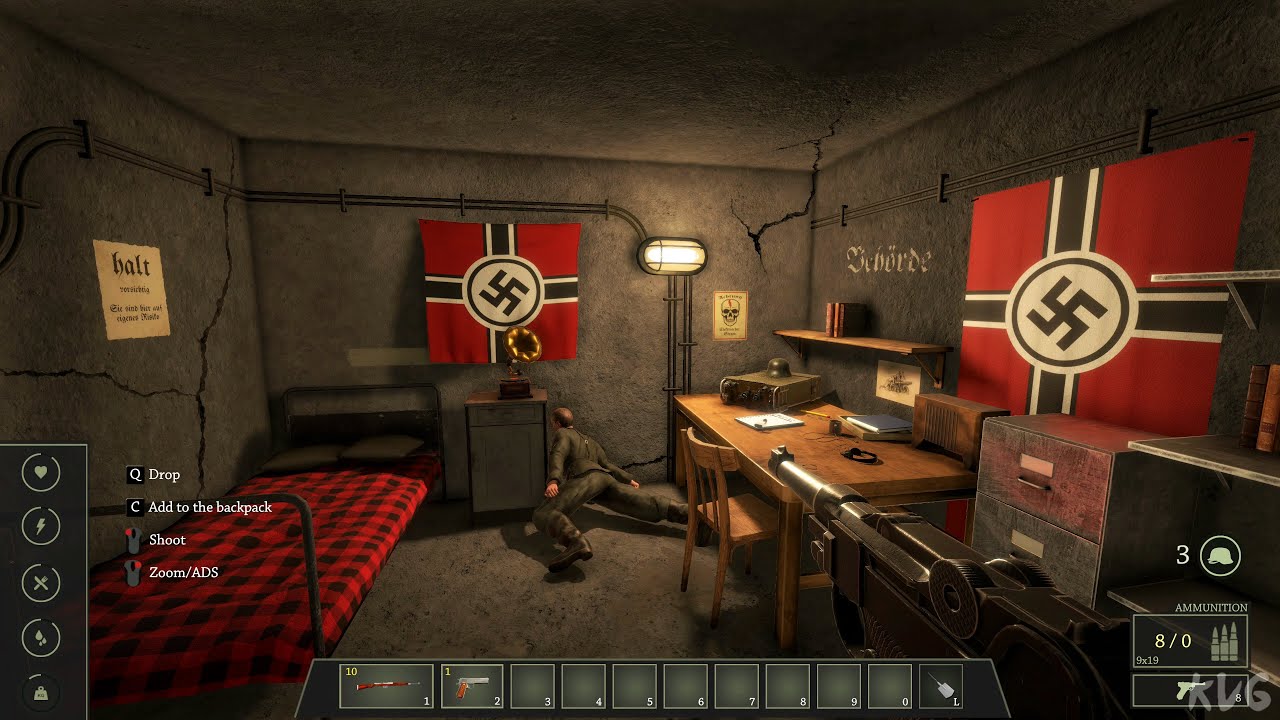 WW2: Bunker Simulator Gameplay (PC UHD) [4K60FPS]