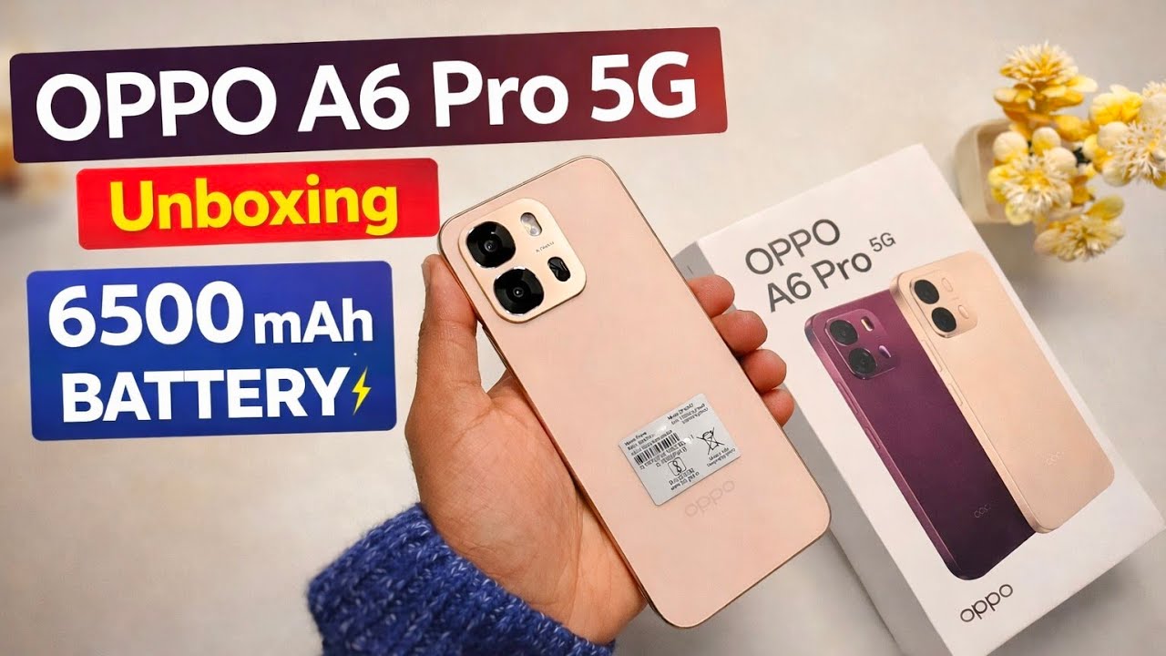 Oppo A6 Pro 5G Launched 🔥 7000mAh Battery + 80W Charging!