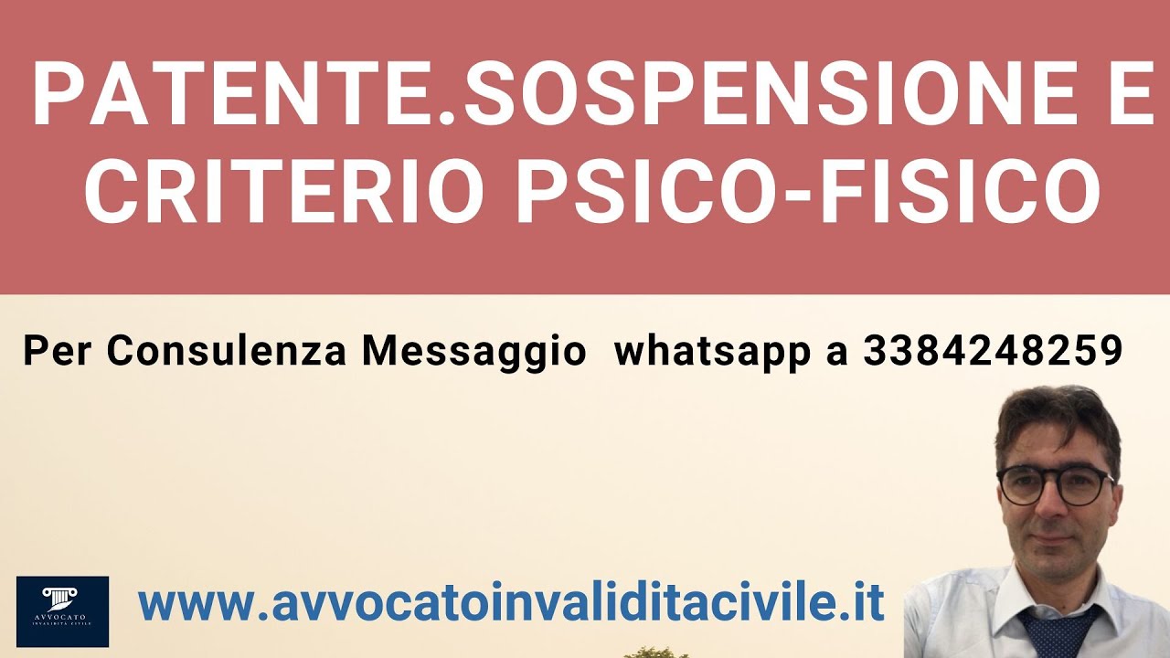 PATENTE E CRITERIO PSICO-FISICO