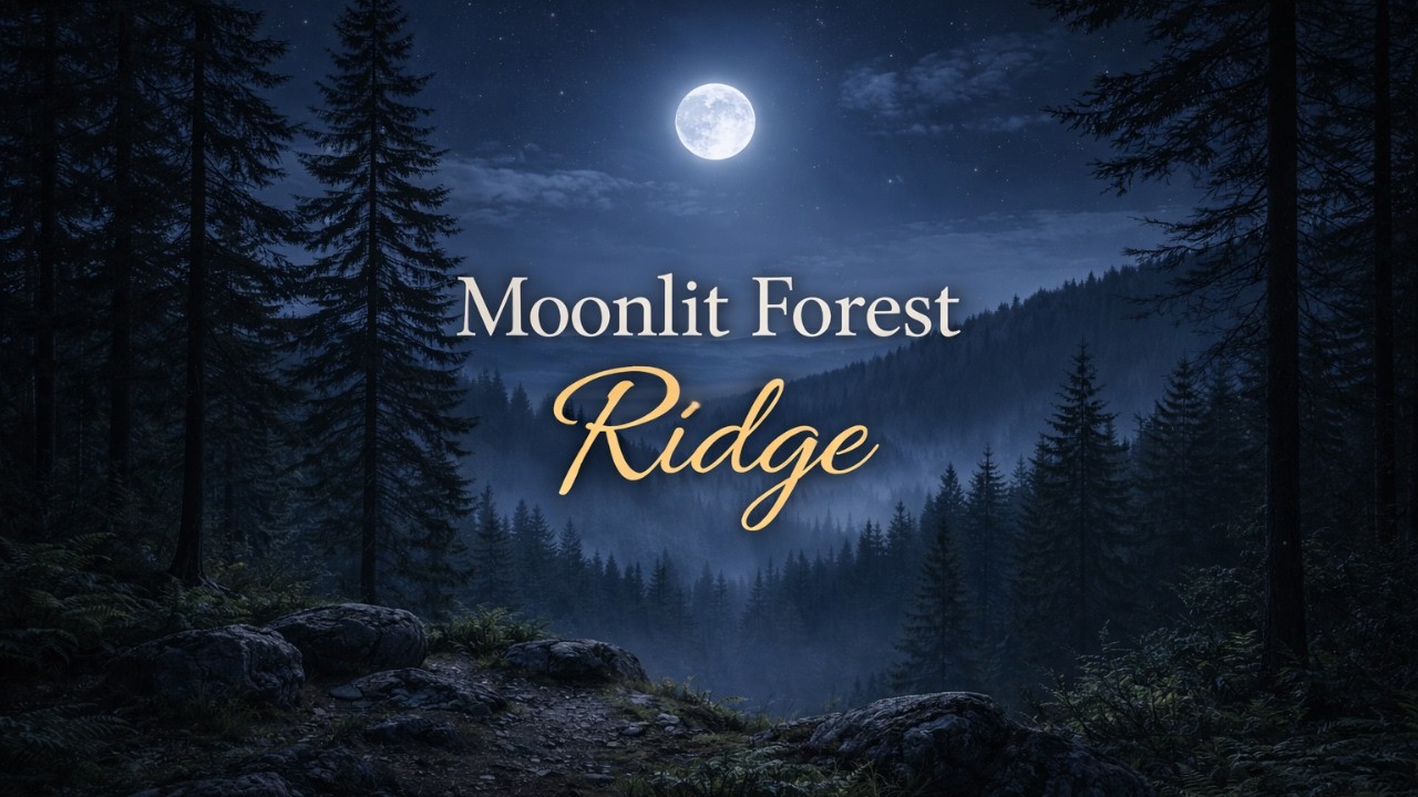 Moonlit Forest Ridge 🌙 Quiet Overlook at Night