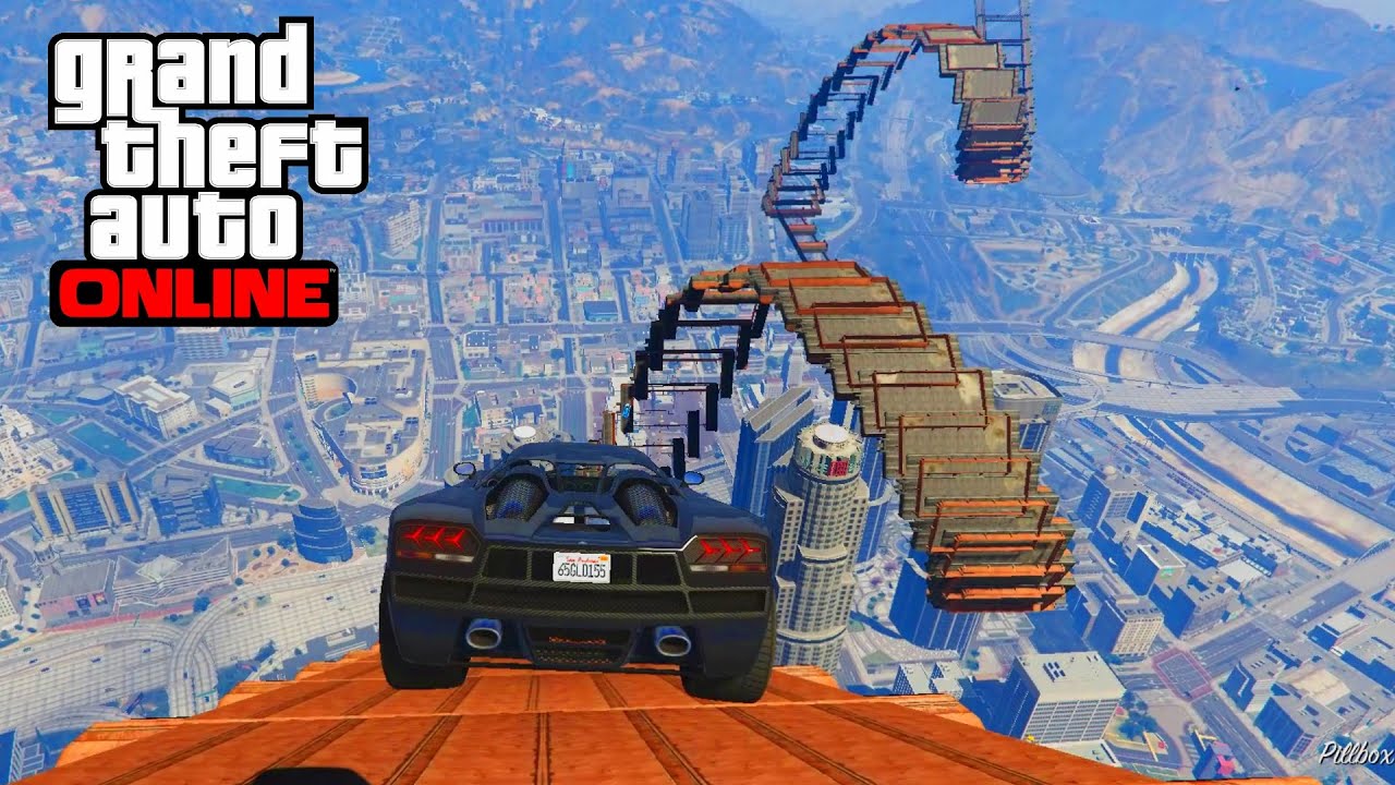 GTA 5 - Course WTF La spirale de l'enfer ! +Les plus grandes explosions de l'univers