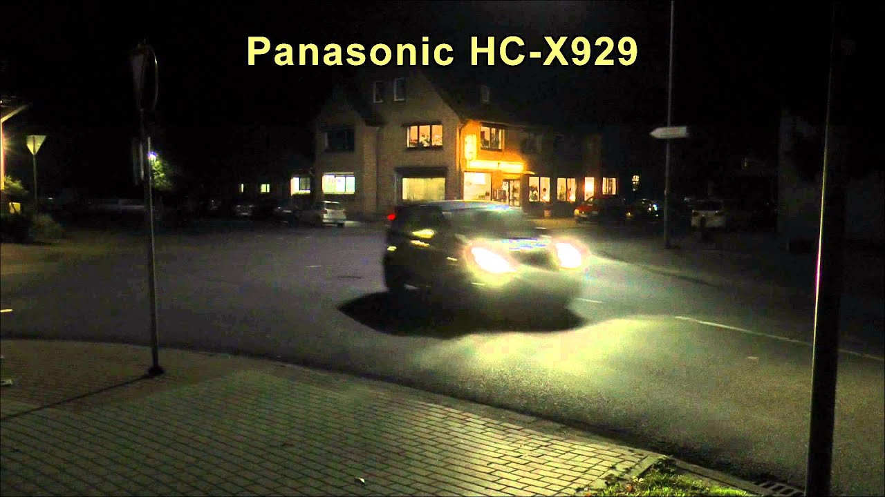 Panasonic HC-V500 vs. Panasonic HC-X929 Low Light Test Vergleich