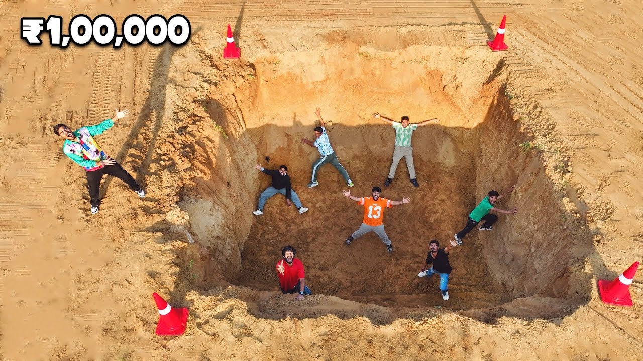 Get Out Of The Hole Challenge Worth ₹100000 | गड्ढे में से बाहर कौन निकल पायेगा?